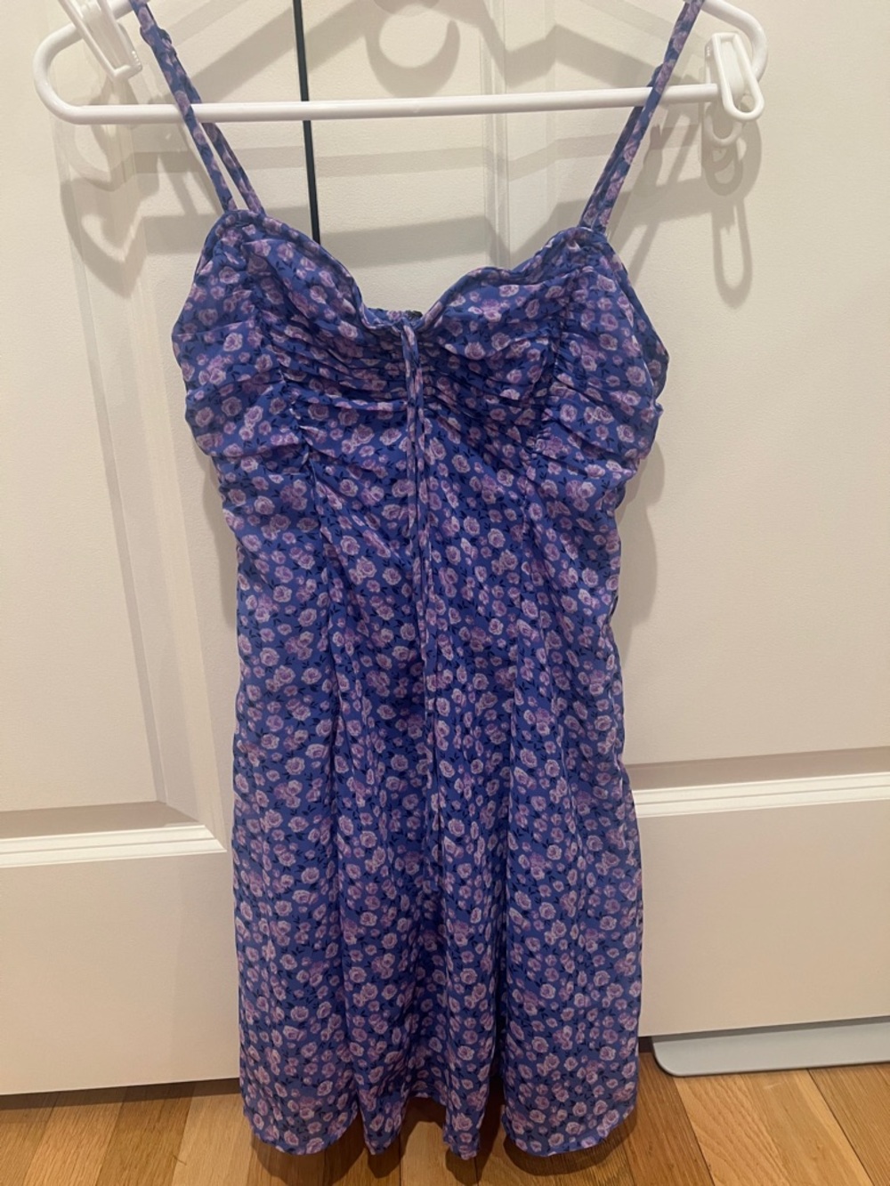 Aeropostale Purple Floral Spaghetti-Strap Chemise